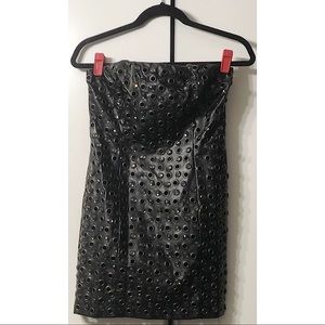 Bedazzled stud mini dress